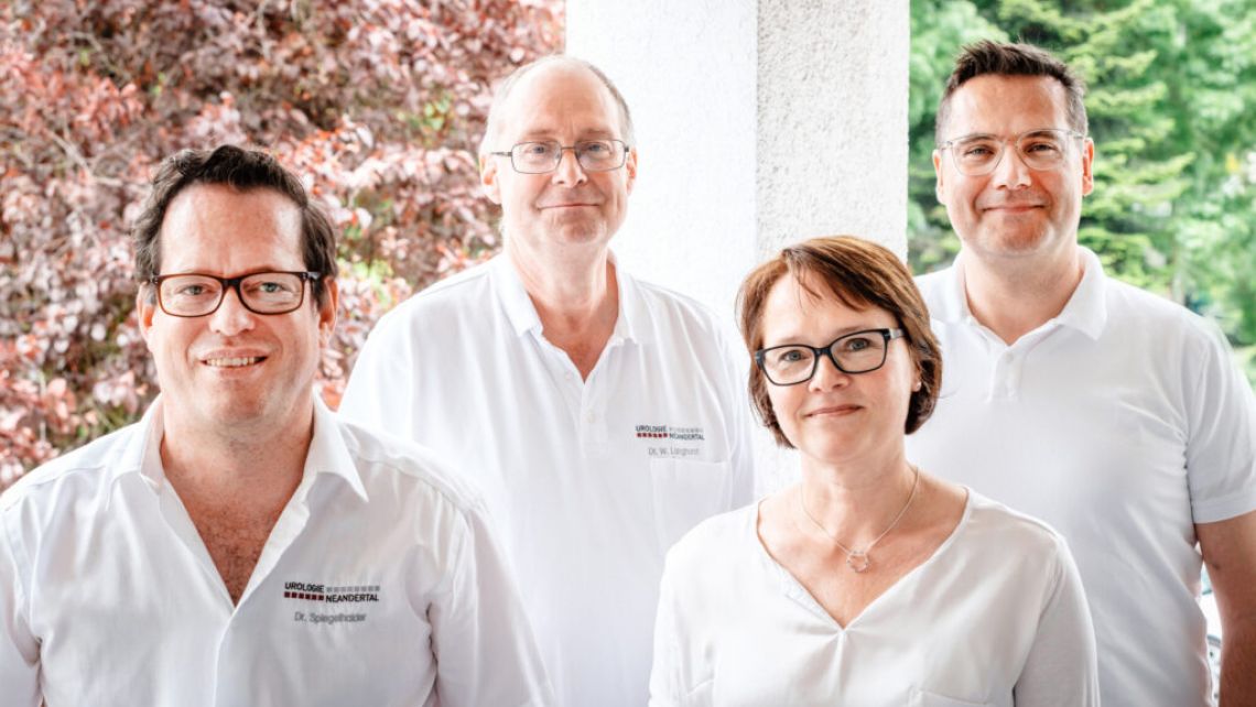 Ärzteteam der Urologie Neandertal Dr. Spiegelhalder, Dr. Langhorst, Dr. Möring, Dr. Winter